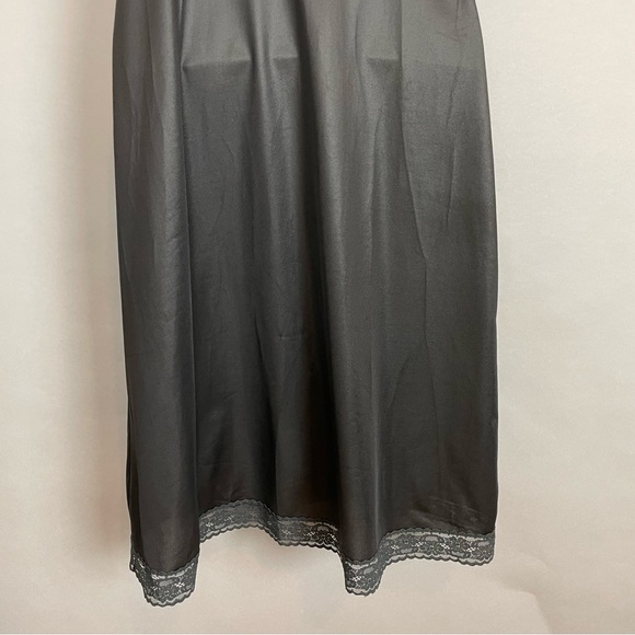 Vintage Black Full Slip Lace Size Medium Vanity Fair Lingerie Adjustable Straps‎ - Picture 7 of 12
